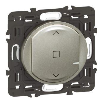   Legrand 067776A Céliane with Netatmo okos redőny/zsaluzia kapcsoló (végrehajtó), nulla (N) vezető bekötéssel, keret nélkül, titán (Legrand 067776A)
