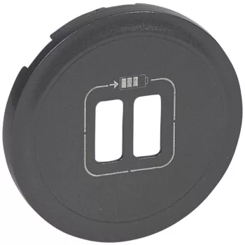   Legrand 067956 Céliane 2xUSB töltőaljzat burkolat, grafit ( Legrand 067956 )