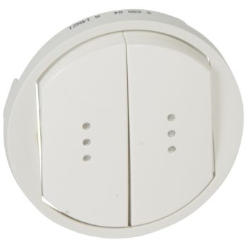   Legrand 068004 Céliane kettős billentyű, fényjelzős, fehér ( Legrand 068004 )