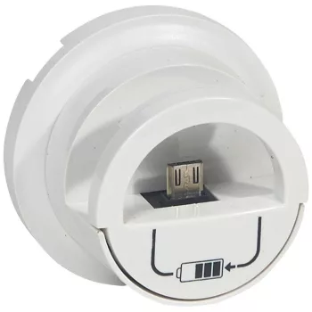   Legrand 068210 Céliane micro USB dokkolós töltőaljzat burkolat, fehér ( Legrand 068210 )