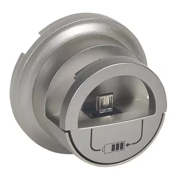   Legrand 068510 Céliane micro USB dokkolós töltőaljzat burkolat, titán ( Legrand 068510 )