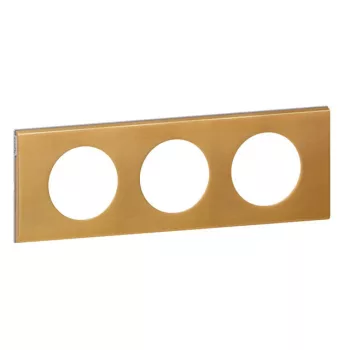   Legrand 069133 Céliane 3-es keret fényes bronz ( Legrand 069133 )