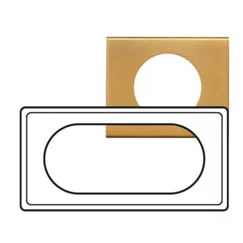   Legrand 069135 Céliane 4/5 modulos keret fényes bronz ( Legrand 069135 )