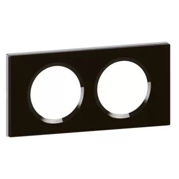   Legrand 069302 Céliane 2-es keret, feketeüveg ( Legrand 069302 )