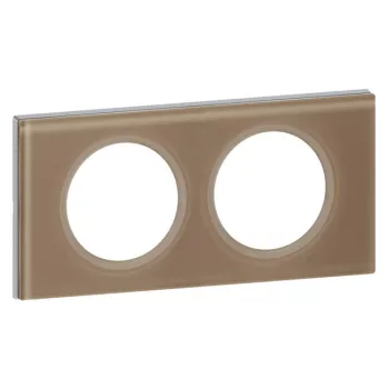   Legrand 069462 Céliane 2-es keret, Mokka üveg ( Legrand 069462 )