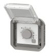 Legrand Plexo 55 069508L vízmentes IP55 elektronikus szobatermosztát, szürke burkolattal, ( szerelhető kivitel ), 250V, Legrand 069508L