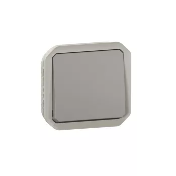 Legrand Plexo 55 069511L váltókapcsoló (106), 10 A, IP55, szürke