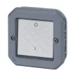 Legrand Plexo 55 069527L kétpólusú kapcsoló (102), 16 A, IP55, szürke