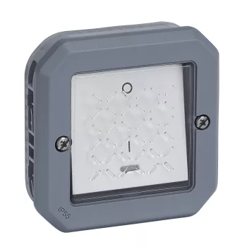 Legrand Plexo 55 069528L kétpólusú kapcsoló (102), 16 A, IP55, szürke