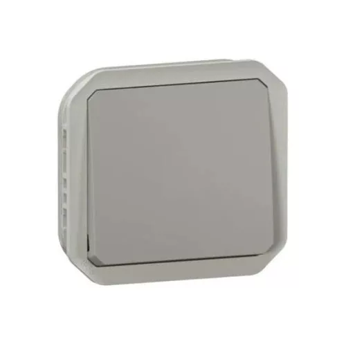 Legrand Plexo 55 069530L kétpólusú kapcsoló (102), 10 A, IP55, szürke