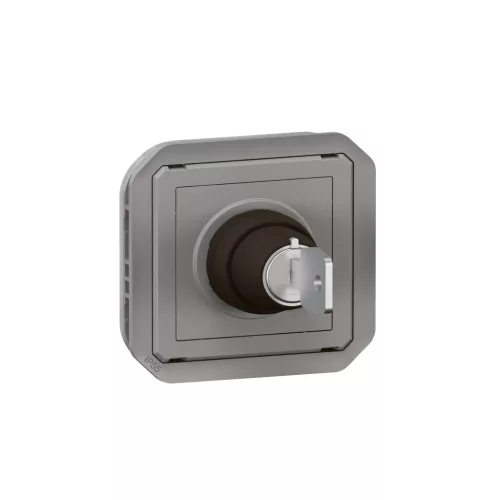 Legrand Plexo 55 069534L kulcsos kapcsoló, IP55, szürke