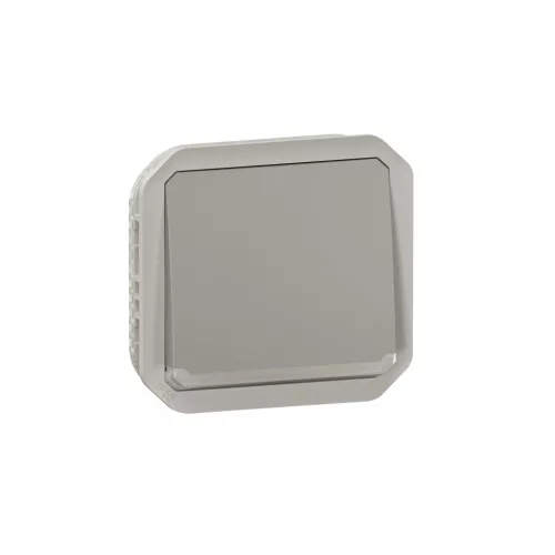 Legrand Plexo 55 069536L váltóérintkezős nyomó (106), 10 A, IP55, szürke