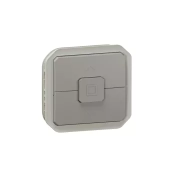 Legrand Plexo 55 069538L redőnykapcsoló direkt vezérlésű motorokhoz, 6 A, IP55, szürke