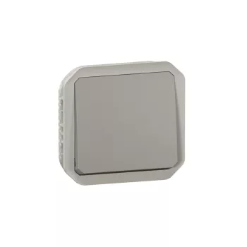 Legrand Plexo 55 069540L egypólusú nyomó (N101), 10 A, IP55, szürke