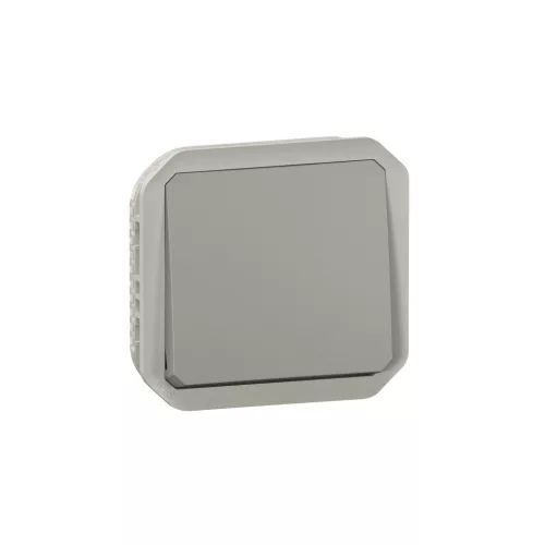 Legrand Plexo 55 069541L váltóérintkezős nyomó (106), 10 A, IP55, szürke