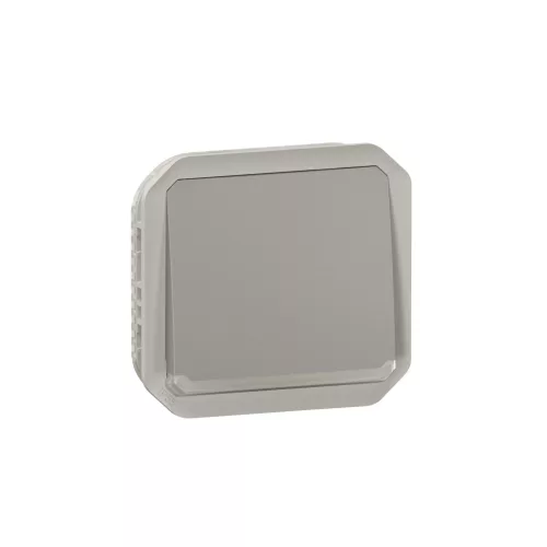 Legrand Plexo 55 069542L egypólusú nyomó (N101), 10 A, IP55, szürke