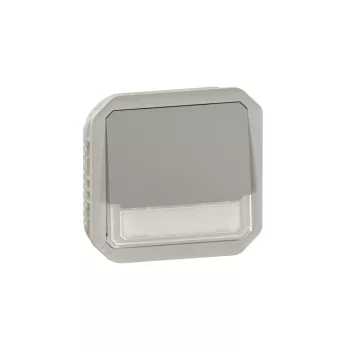 Legrand Plexo 55 069544L váltóérintkezős nyomó (106), 10 A, IP55, szürke