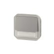 Legrand Plexo 55 069544L vízmentes IP55 váltóérintkezős nyomó (106), szürke burkolattal, jelzőfénnyel , ( szerelhető kivitel ), 10A 250V, Legrand 069544L