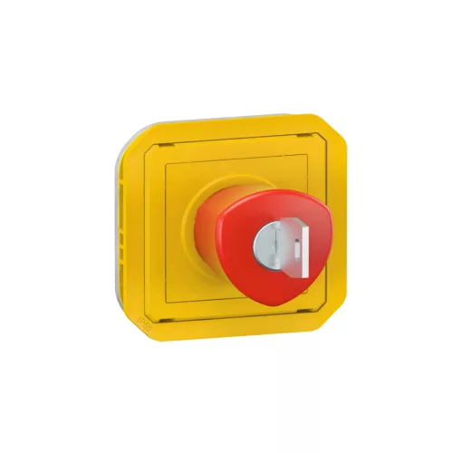 Legrand Plexo 55 069548L kulcsos kapcsoló ( vészleállító ), IP55, piros