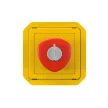 Legrand Plexo 55 069548L kulcsos kapcsoló ( vészleállító ), IP55, piros