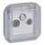 Legrand Plexo 55 069558L TV-R-SAT aljzat, IP55, szürke