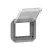 Legrand Plexo 55 069579L Mosaic adapter csapófedéllel, IP55, szürke