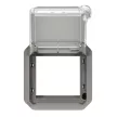 Legrand Plexo 55 069579L Mosaic adapter csapófedéllel, IP55, szürke