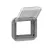 Legrand Plexo 55 069580L Mosaic adapter csapófedéllel, IP55, szürke