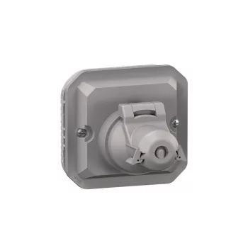 Legrand Plexo 55 069581L Mosaic RJ45 adapter csapófedél nélkül, IP55, szürke