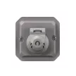 Legrand Plexo 55 069581L Mosaic RJ45 adapter csapófedél nélkül, IP55, szürke