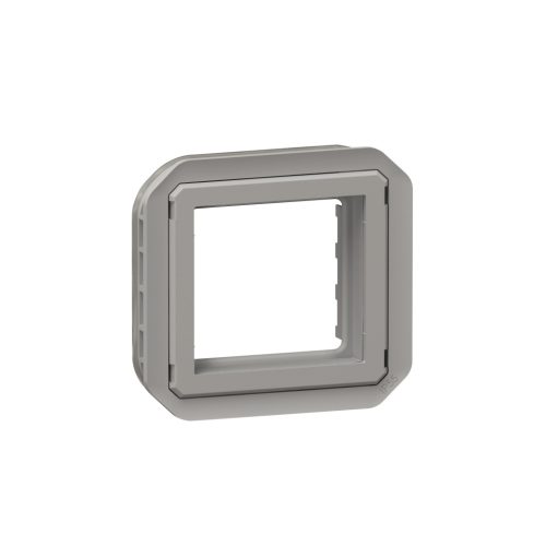 Legrand Plexo 55 069582L vízmentes IP55 Mosaic adapter csapófedél nélkül, szürke burkolattal, ( szerelhető kivitel ), Legrand 069582L