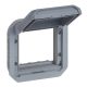 Legrand Plexo 55 069584L vízmentes IP55 Mosaic adapter csapófedéllel, szürke burkolattal, csapófedéllel, ( szerelhető kivitel ), Legrand 069584L