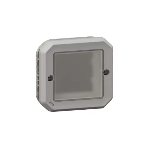 Legrand Plexo 55 069587L Mosaic adapter csapófedél nélkül, IP55, szürke