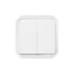 Legrand Plexo 55 069625L dupla váltókapcsoló (106+6), 10 A, IP55, fehér