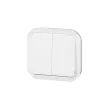 Legrand Plexo 55 069625L dupla váltókapcsoló (106+6), 10 A, IP55, fehér