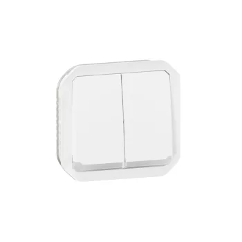 Legrand Plexo 55 069626L dupla váltókapcsoló (106+6), 10 A, IP55, fehér