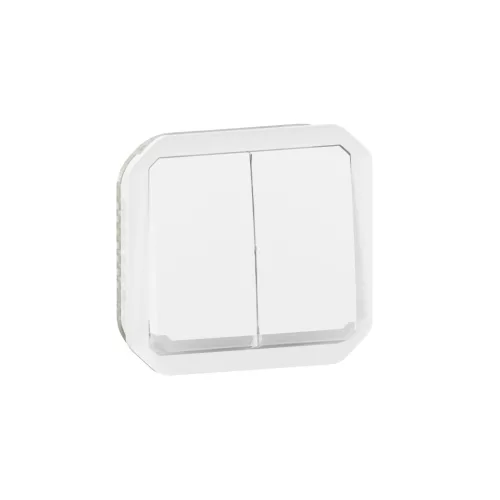 Legrand Plexo 55 069626L dupla váltókapcsoló (106+6), 10 A, IP55, fehér