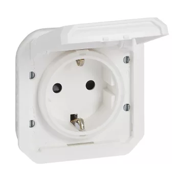 Legrand Plexo 55 069639L dugalj 2P+F csapófedéllel, 16 A, IP55, fehér