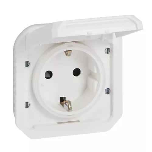 Legrand Plexo 55 069639L dugalj 2P+F csapófedéllel, 16 A, IP55, fehér