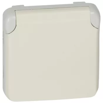   Legrand 069640 Plexo 55 2P+F aljzat csapófedéllel, rugós, fehér ( Legrand 069640 )