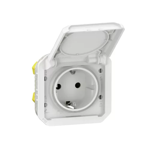Legrand Plexo 55 069640L dugalj 2P+F csapófedéllel, 16 A, IP55, fehér