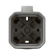 Legrand Plexo 55 069652L vízmentes IP55 falon kívüli 1-es doboz, PG16 tömszelencével,, szürke színben, Legrand 069652L
