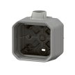 Legrand Plexo 55 069652L vízmentes IP55 falon kívüli 1-es doboz, PG16 tömszelencével,, szürke színben, Legrand 069652L