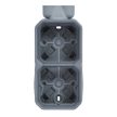 Legrand Plexo 55 069668L vízmentes IP55 falon kívüli függőleges 2-es doboz 2 bemenettel, membrános,, szürke színben, Legrand 069668L