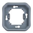 Legrand Plexo 55 069682L vízmentes IP55 egyes keret körmökkel, szürke színben, ( szerelhető kivitel ), Legrand 069682L