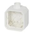 Legrand Plexo 55 069686L vízmentes IP55 falon kívüli 1-es doboz, ISO20 tömszelencével,, fehér színben, Legrand 069686L