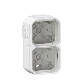   Legrand Plexo 55 069690L vízmentes IP55 falon kívüli 2-es doboz, membrános,, fehér színben, Legrand 069690L