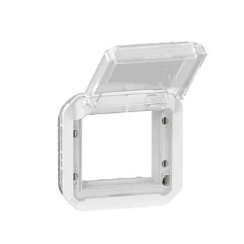 Legrand Plexo 55 069695L Mosaic adapter csapófedéllel, IP55, fehér
