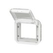 Legrand Plexo 55 069695L vízmentes IP55 Program Mosaic adapter füstszínű csapófedéllel,, fehér burkolattal, csapófedéllel, ( szerelhető kivitel ), Legrand 069695L