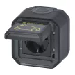 Legrand Plexo 55 069708L dugalj 2P+F csapófedéllel, 16 A, IP55, antracit